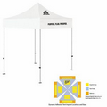 5' x 5' White Rigid Pop-Up Tent Kit, Full-Color, Dynamic Adhesion (2 Locations)